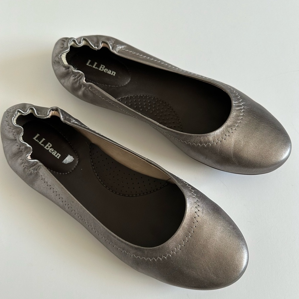 L.L. Bean Women's Metallic Flats